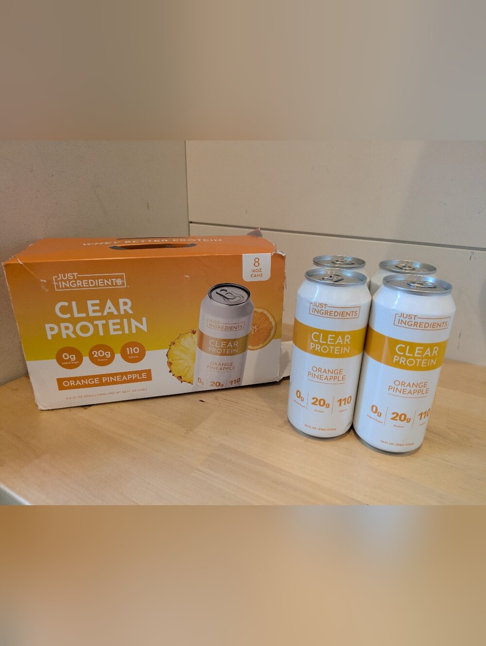 Just Ingredients Clear Protein Orange Pineapple